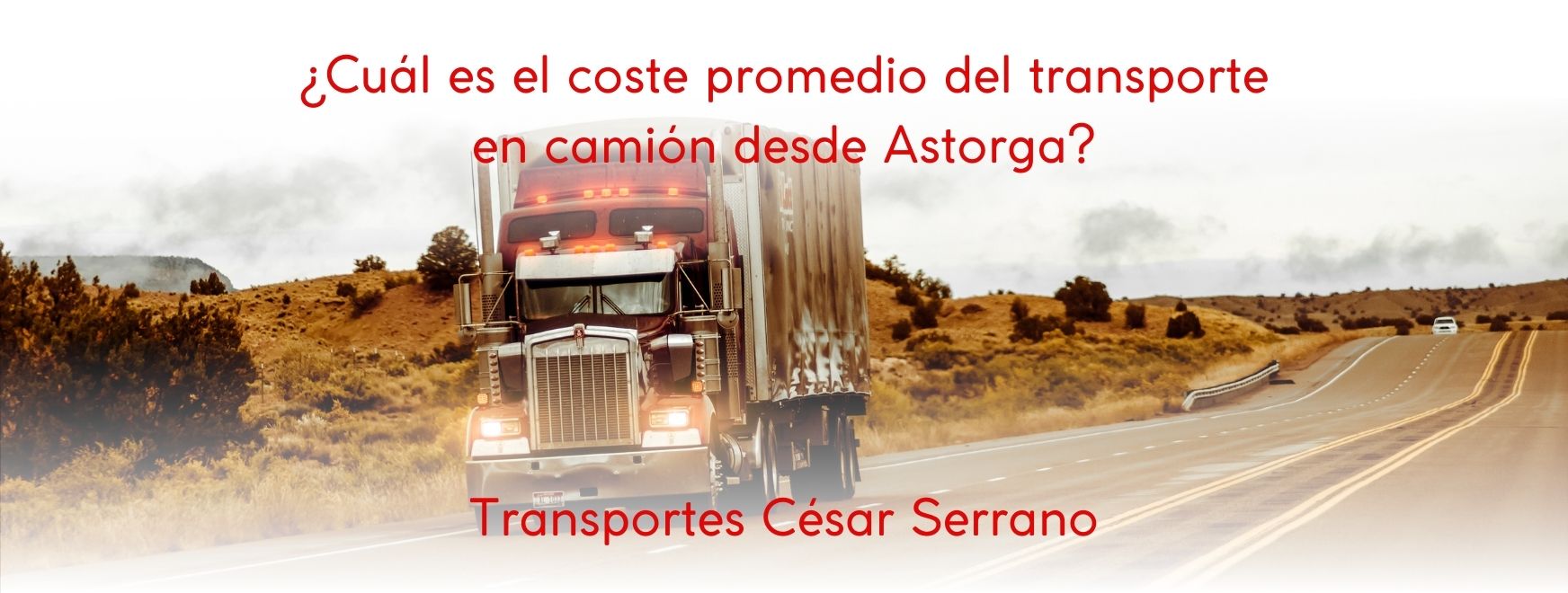 Coste promedio del transporte en camión