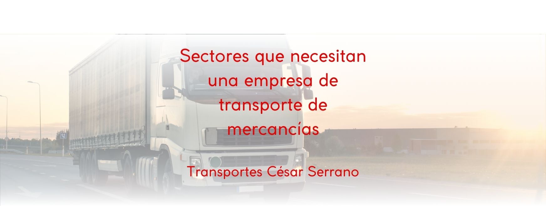 Sectores que necesitan una empresa de transporte